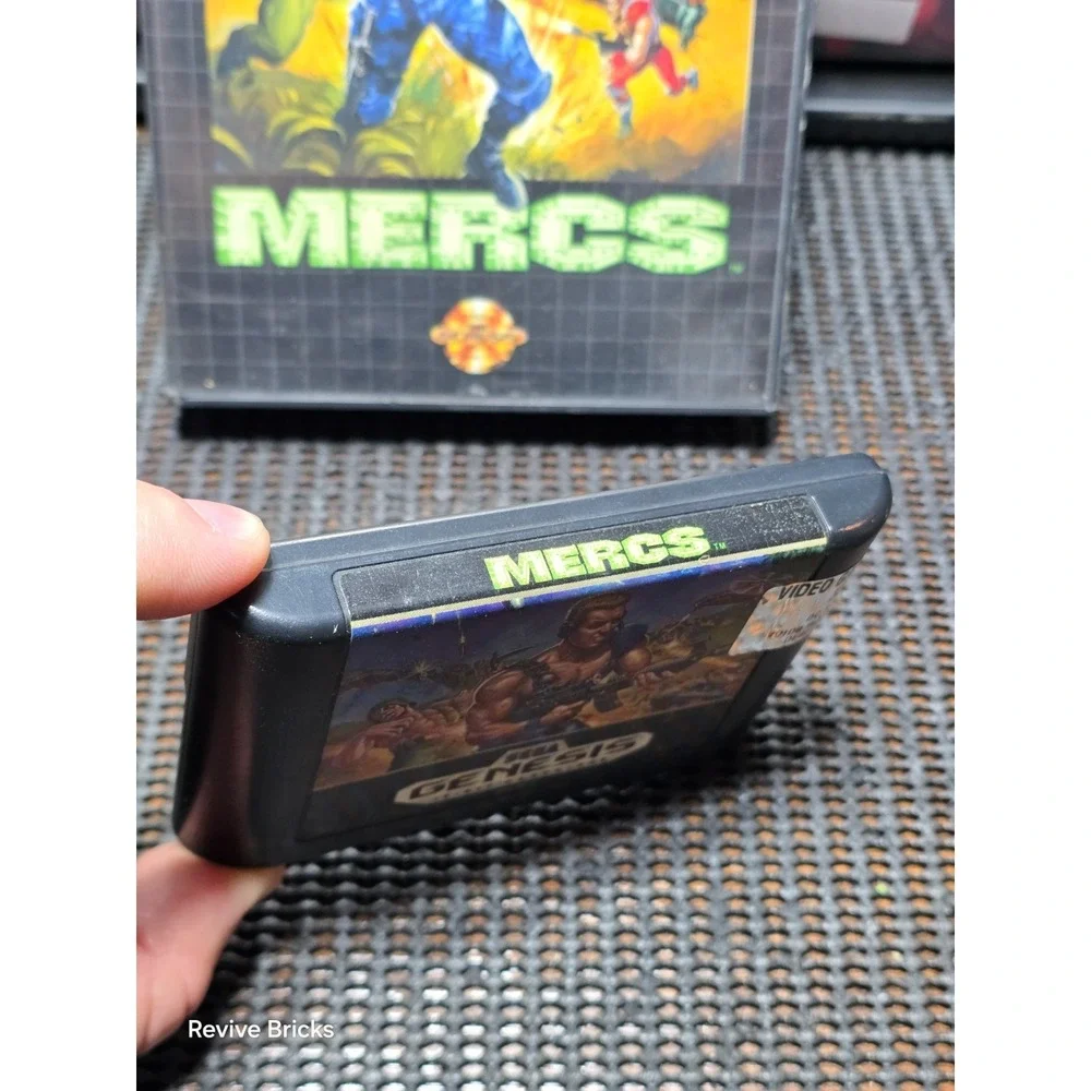 Mercs W/Reg Card (Sega‎ Genesis, 1991) Game and Case Tested Working Great Cond.